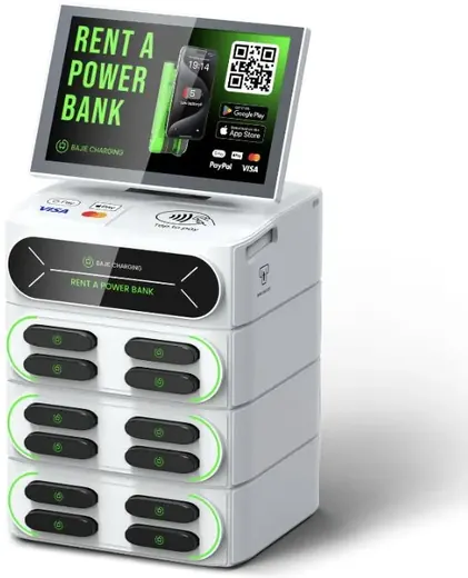 12-slot charging station with screen