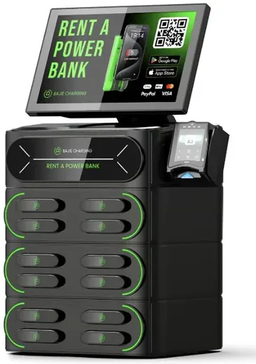 12-slot charging station with screen