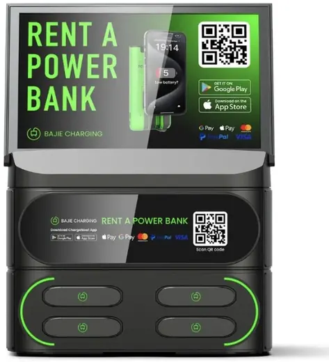 4-slot charging station with screen