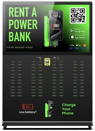 96-slot charging station with screen