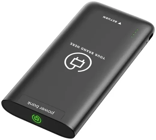 6000 mAh powerbank with a LED logo (B)