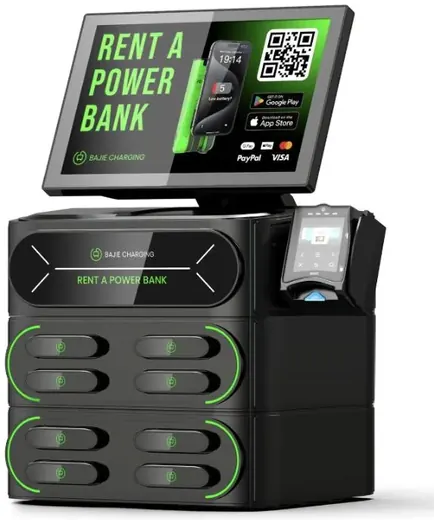8-slot charging station with screen