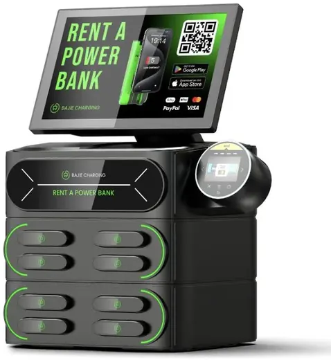 8-slot charging station with screen