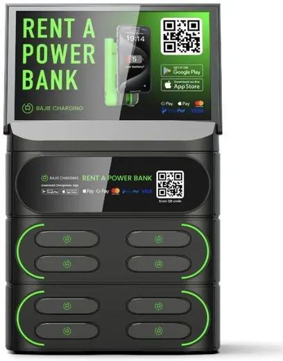 8-slot charging station with screen