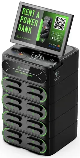 16-slot charging station with screen