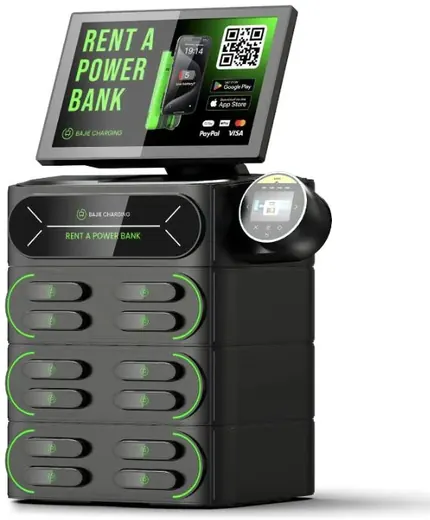 12-slot charging station with screen