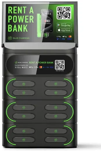 12-slot charging station with screen