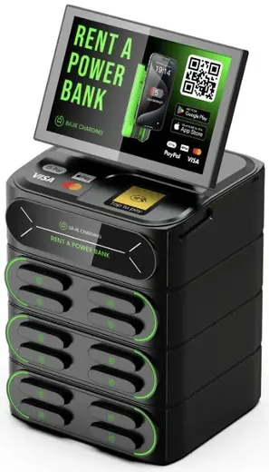 12-slot charging station with screen
