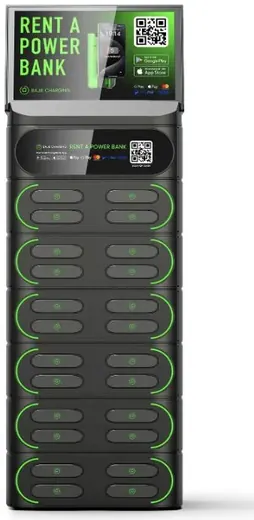 24-slot charging station with screen