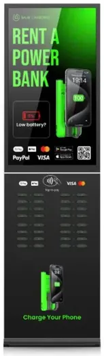 32-slot charging station with screen
