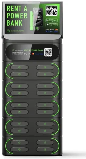 20-slot charging station with screen