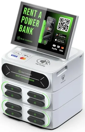 8-slot charging station with screen