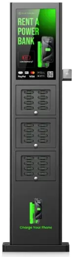 24-slot waterproof charging station with screen