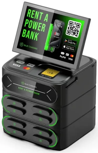 8-slot charging station with screen
