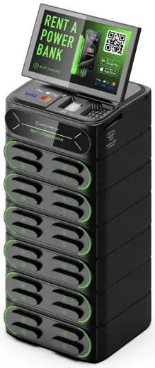 24-slot charging station with screen